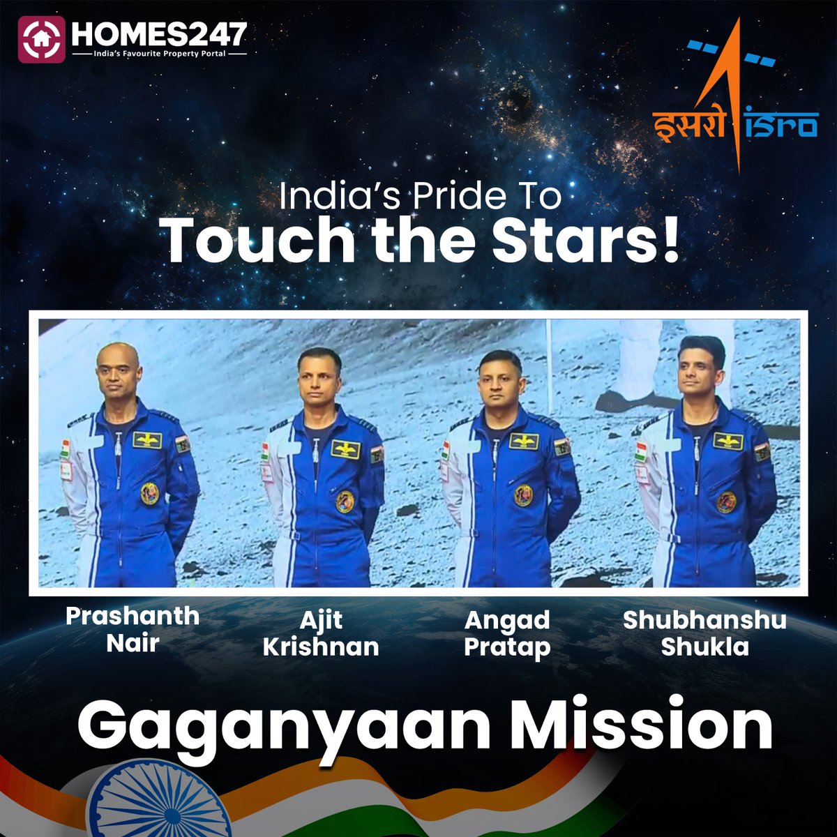 Witness history as India unveils its first crewed mission to space! ‍

#GaganyaanMission takes flight, carrying the dreams of a nation!

#india #JaiHind #WitnessGreatness #indian #gaganyaan #gaganyaanmission #firstspacemission #IndiasPride #isromissions #indianastronauts #ISRO