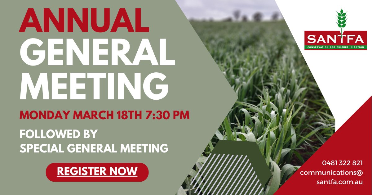 Members are invited to attend the SANTFA AGM March 18th at 7:30 pm via zoom The AGM will be followed by a Special General Meeting Agenda: Proposal for the dissolution of the association.

Register in advance for this meeting:
us06web.zoom.us/meeting/regist…