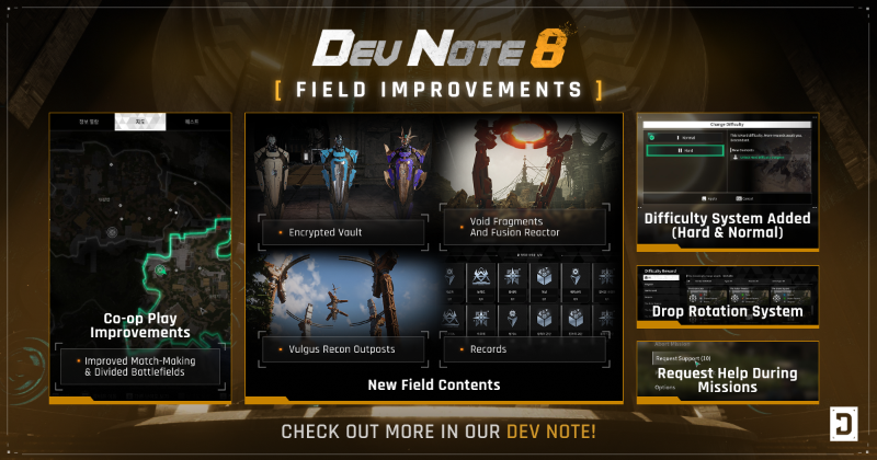 FirstDescendant's tweet photo. 🎮The First Descendant Dev Note Vol. 8 📢
 
Enhancing gameplay for the ultimate field experience!
Check out some highlights from our Dev Note 👇
 
🔗 Learn more about the details
https://t.co/IAvpkaPIHQ https://t.co/ANrHzkEO2P