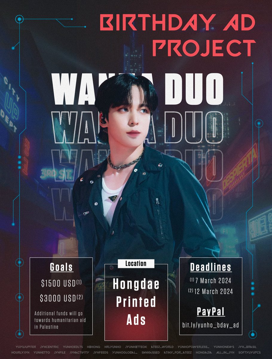 h8hong's tweet photo. WANNA DUO YUNHO? 🎮
2024 Birthday Ads &amp; PC Giveaway

Join us in celebrating Yunho's birthday with a special fundraiser!
🔗: https://t.co/eMbcxEAKt8

Details below 👇

#WANNA_DUO_YUNHO
#윤호란트_시작_하튜 
#YUNHO #윤호 #ATEEZ #에이티즈 https://t.co/MVW1YvWIKF