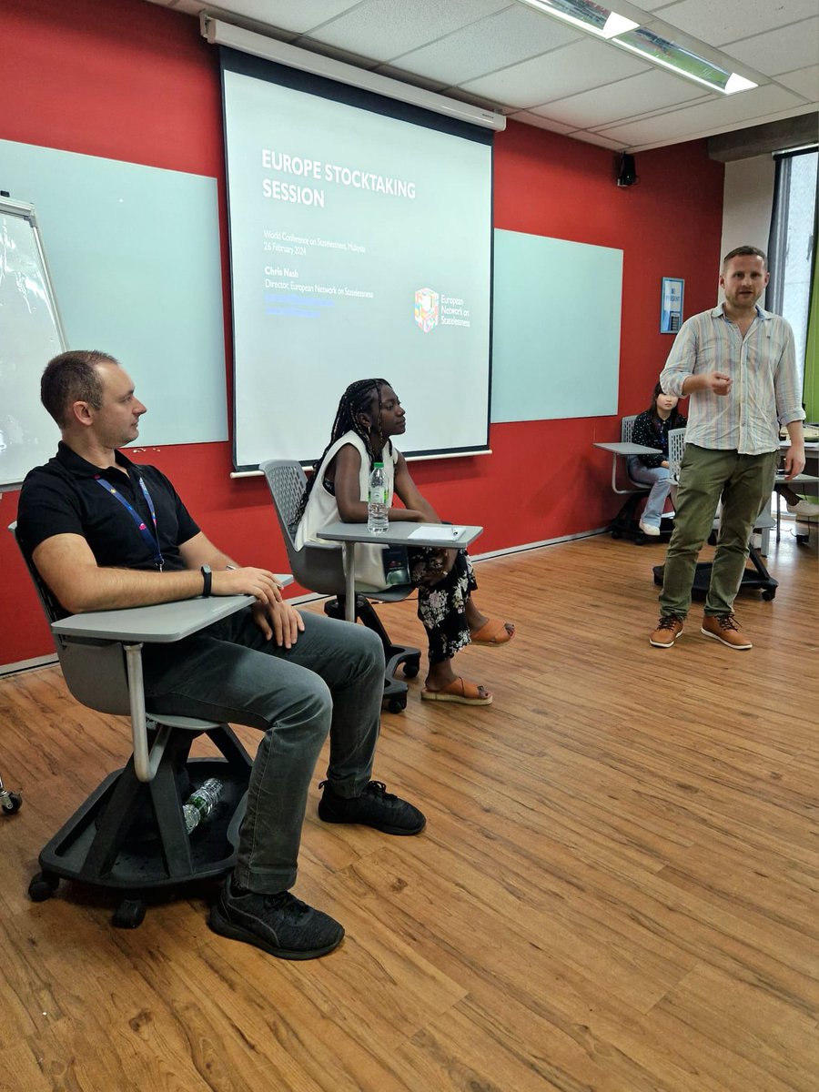 ENStatelessness's tweet photo. Our Director Chris Nash speaking on the Europe stocktaking session at #2024WCS alongside @statefree_world @ApatrideNetwork and using our #StatelessnessINDEX to present a snapshot state of play assessment on #statelessness in Europe https://t.co/fNA4Ks1LHC https://t.co/cVslFNG5Uw