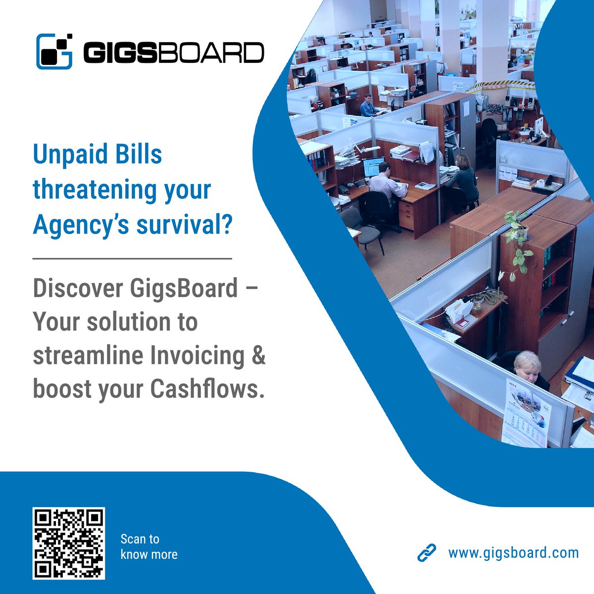 Cashflow breakdowns can disrupt the growth and even survival of any Agency, and cause a huge strain on resources.
GigsBoard can be your trusted ally in ensuring your hard work pays off.

Read more: bit.ly/3ONafHv

#InvoiceManagement #CashFlowOptimization