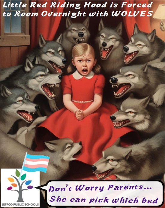 a4waystop's tweet image. Girls are not safe with a @JeffcoSchoolsCo policy that requires girls to sleep and shower in the same overnight room as MALE students and staff. Having a separate bed (Jeffco’s recent concession) is NOT ENOUGH to protect girls or restore trust. RT & tell Jeffco to PROTECT GIRLS!