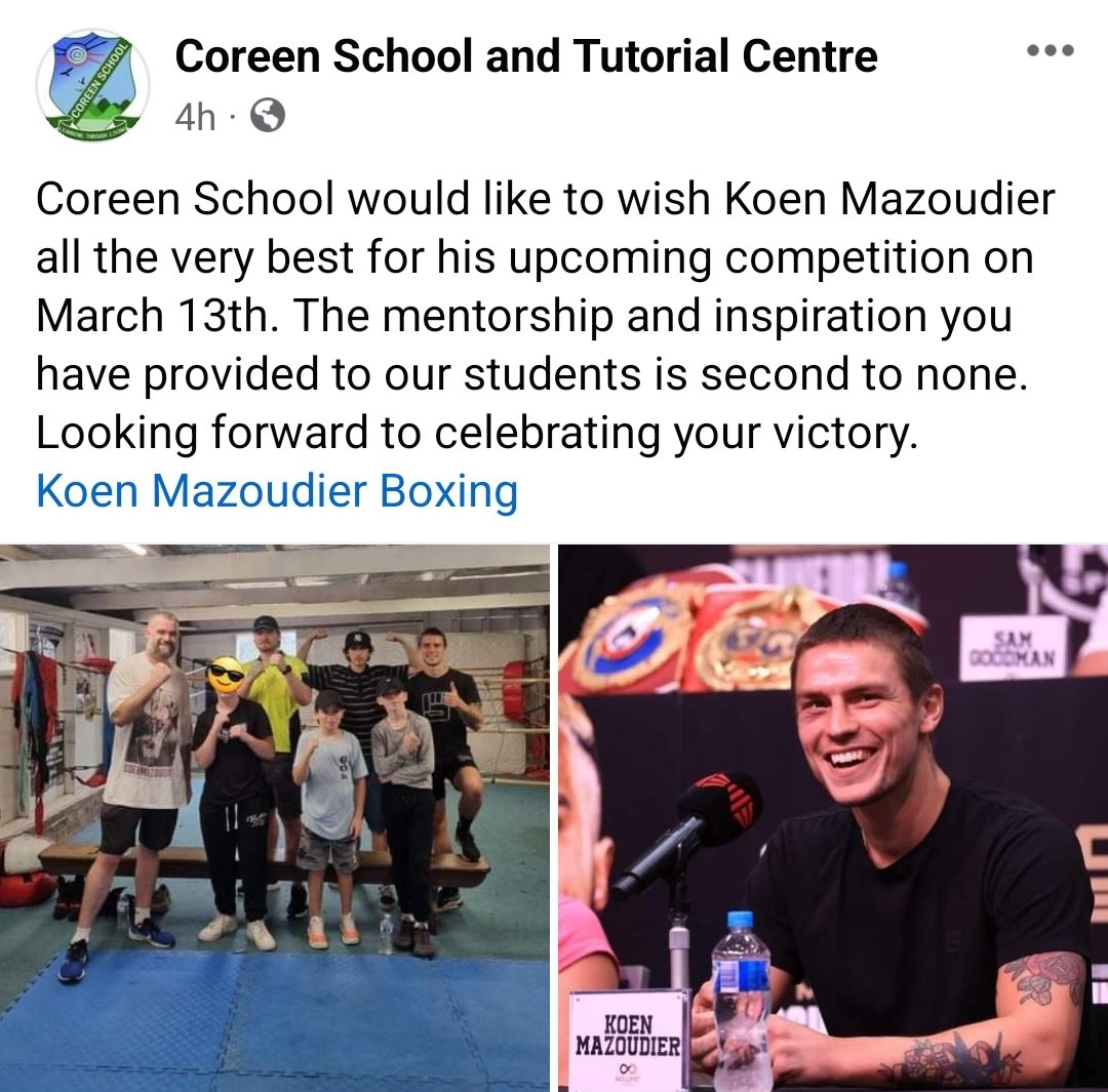 This initiative has been one of the proudest achievements of my career. Seeing a world class athlete know, value and care for our students is a reward in itself.  March 13, Main Event Pay Per View!