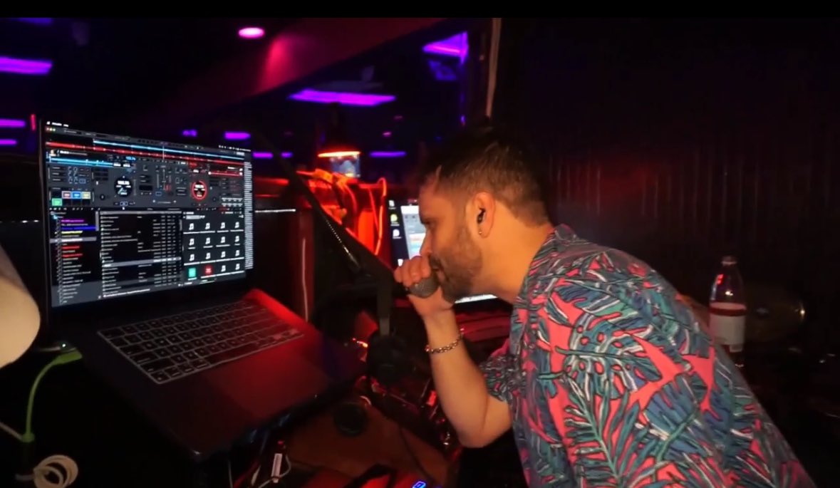 VIPTALENTENT's tweet image. Dj Misha in the booth at Secrets