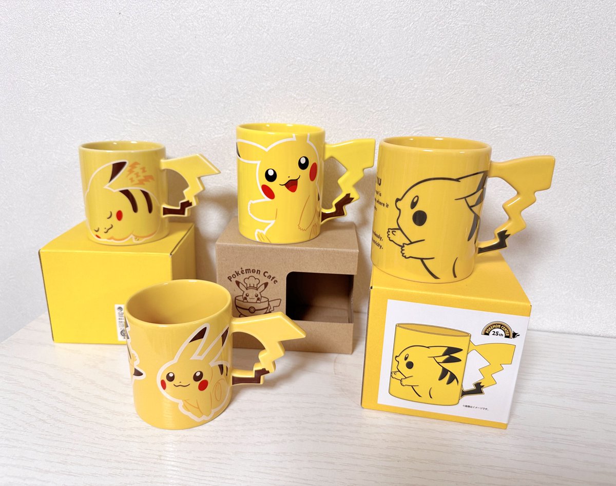 ポケモンセンター ピカチュウ ミュウ しっぽマグカップセット ピカチュウのしっぽマグカップ、ポケモンセンター25thを複数買ったので