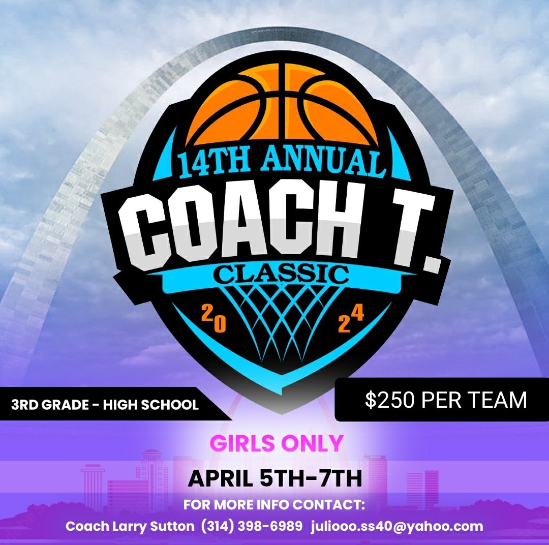 The 14th annual Coach T Classic 'Girls Edition' is quickly approaching, &amp; we're excited to be hosting teams from across the  MW &amp; other surroundin areas, ranging from 3rd to Elite High School. This tournament is a must-attend for those looking to prepare for the NCAA open period.