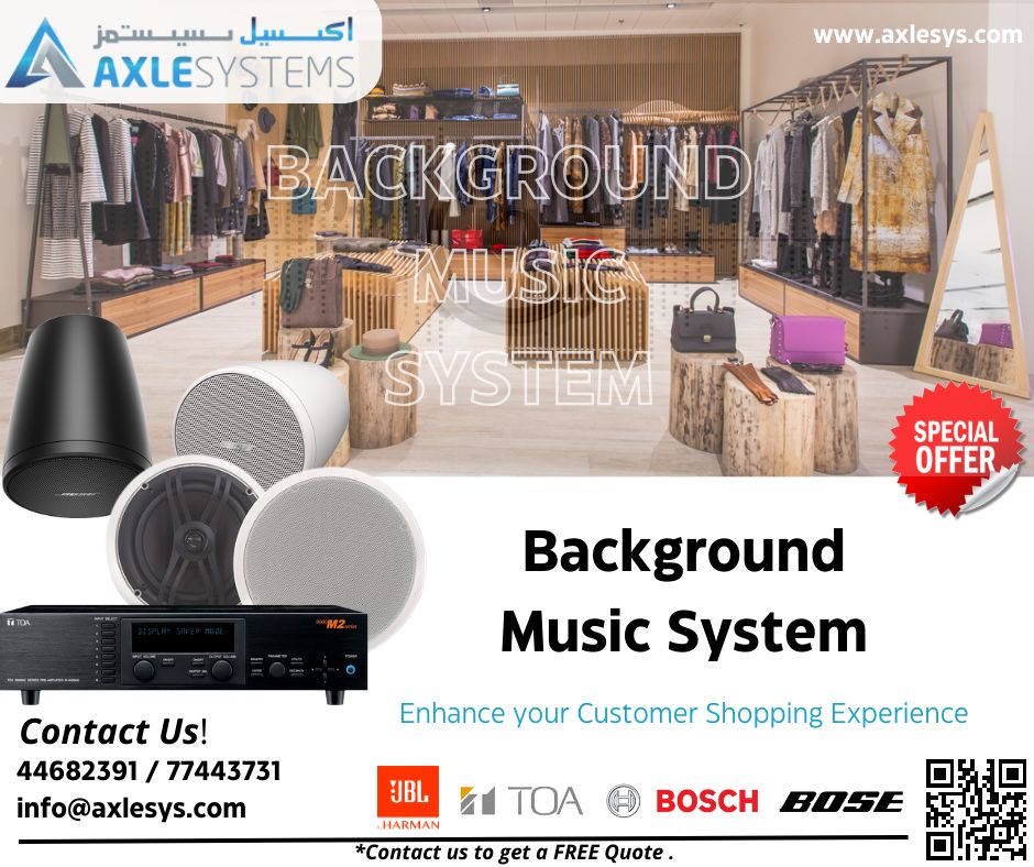 axlesystems's tweet photo. Elevate your space with our premium Background Music System! Experience crystal-clear sound and seamless integration from top brands like JBL, TOA, Bosch, Bose, and Pioneer. Transform any environment with the perfect soundtrack. Elevate your ambiance today! #Axlesystems #BGM https://t.co/6HkvKSTkml
