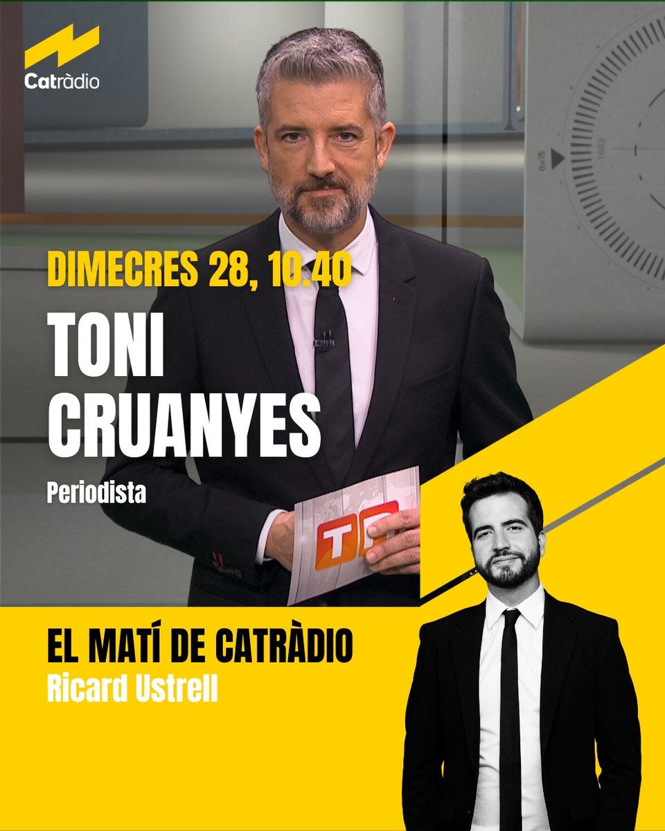 Celebrem els 10 anys del 'TN vespre' amb @ToniCruanyes. Avui dimecres, al #MatíCatRàdio