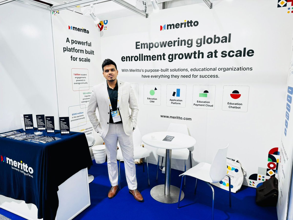 merittoofficial's tweet photo. π A bright start to a bright day at the QS Higher Ed Summit: Middle East 2024. If you happen to be nearby, join us for an engaging conversation on how our purpose-built, unified platform is empowering education organizations in the region for enrollment growth.
#MeetMeritto https://t.co/atbb2Ic6Pz