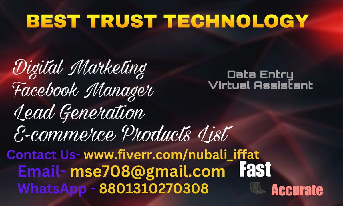 DataEnt81382367's tweet photo. #LEAD #GENERATION #SERVICE
Contact us Fiverr- https://t.co/LWKG3V7G1p
-
@ViewsOnParis
@bnppr
@FrenchPropNews
@gavofyork
@TimBeiko
@peter_szilagyi
@VitalikButerin
@ethereumJoseph
@austingriffith
@thatguyintech
@IvanonTech
@iam_preethi
@Biz_Ukraine_Mag
@business_today
@EBA_Ukraine https://t.co/BbVXAWvo5v