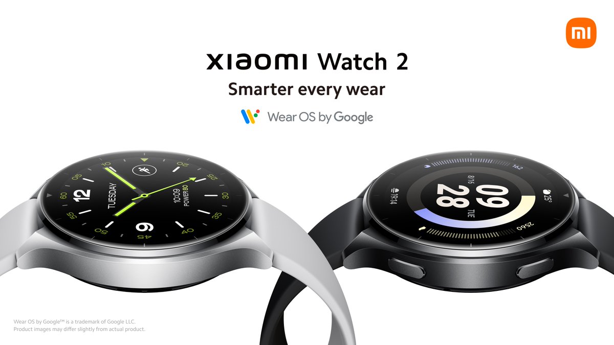 Going hand-in-hand with @WearOSbyGoogle, #XiaomiWatch2 pledges to keep you on the path to be #SmarterEveryWear. ⌚️