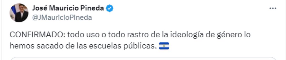 AnabelBelloso's tweet photo. ❌No construyeron las 1,000 escuelas por año.
❌Familias exigen públicamente se asigne maestros a escuelas.
❌Nivel educativo del país en los últimos lugares de la región.
❌La UES sin presupuesto.

Pero salen con el discurso retrógrada de la ultraderecha conservadora. https://t.co/91Whjlut5t