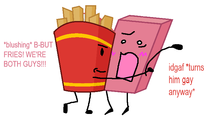 roachdependent's tweet photo. fine.. my oomfies can have my fryraser ( fries x eraser ) yaoi

TW:YAOI!!! https://t.co/DwPdV6RrOS
