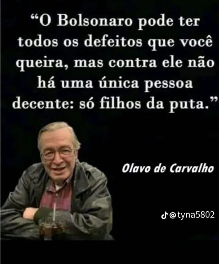 Essa é uma verdade concreta. Bolsonaro não é perfeito, mas é o perfeito para o Brasil. DEUS não nos escolhe por sermos perfeitos. ELE escolhe o melhor para cada serviço. ELE é o construtor e nós as ferramentas. Quando você se rebela contra a ferramenta, você se rebela contra ELE.