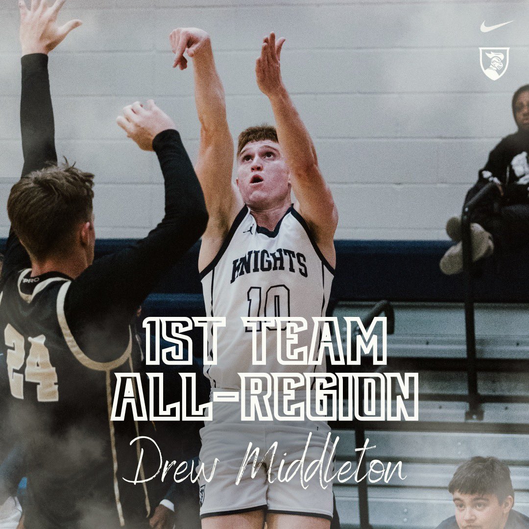 Help us congratulate our #10, Drew Middleton, for winning 1st Team All-Region! Congrats Drew!! Well deserved. 

#Faithful #SoliDeoGloria