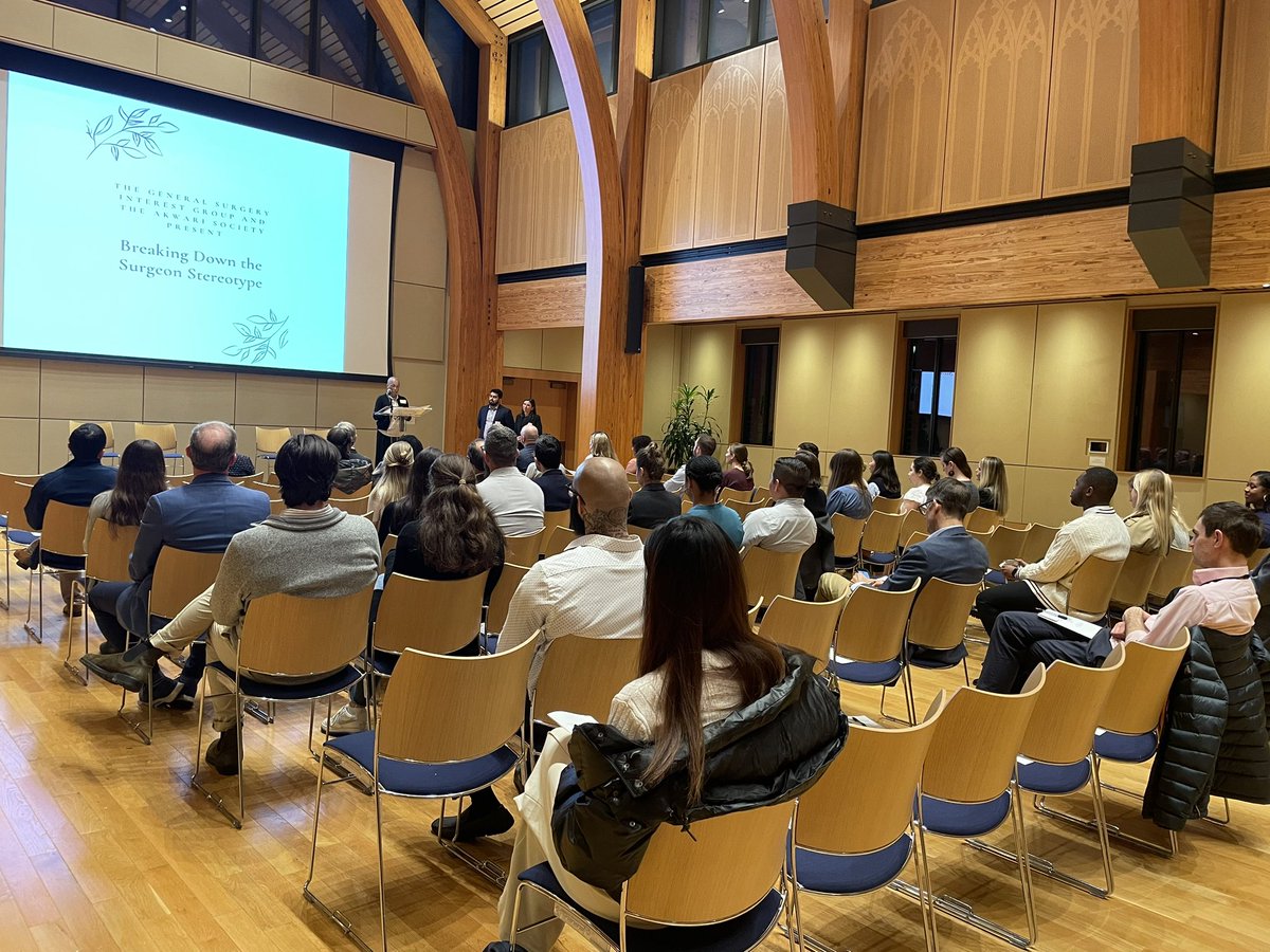 “Do not be dissuaded if surgery is calling you” -Dr Anne Akwari Powerful event w @DukeSurgery Akwari Society “Breaking Down the Surgeon Stereotype”. Opening remarks from chair Dr. Allan Kirk + panel with Drs Peter Allen, @DukeHernia, @virginiasparker & Lisa McElroy! @DukeSurgRes