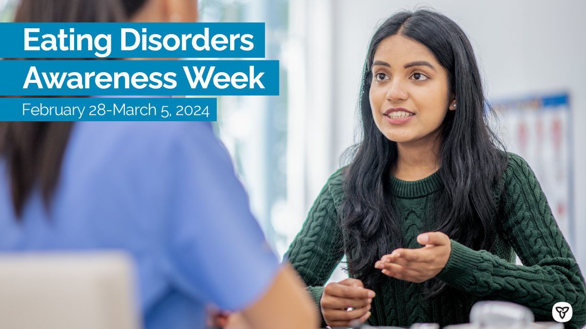 ONtrainandstudy's tweet image. If you struggle with an eating disorder, help is available to you. We encourage you to seek support and guidance through your #ONpse school&apos;s mental health and wellness resources.

#EDAwarenessWeek
