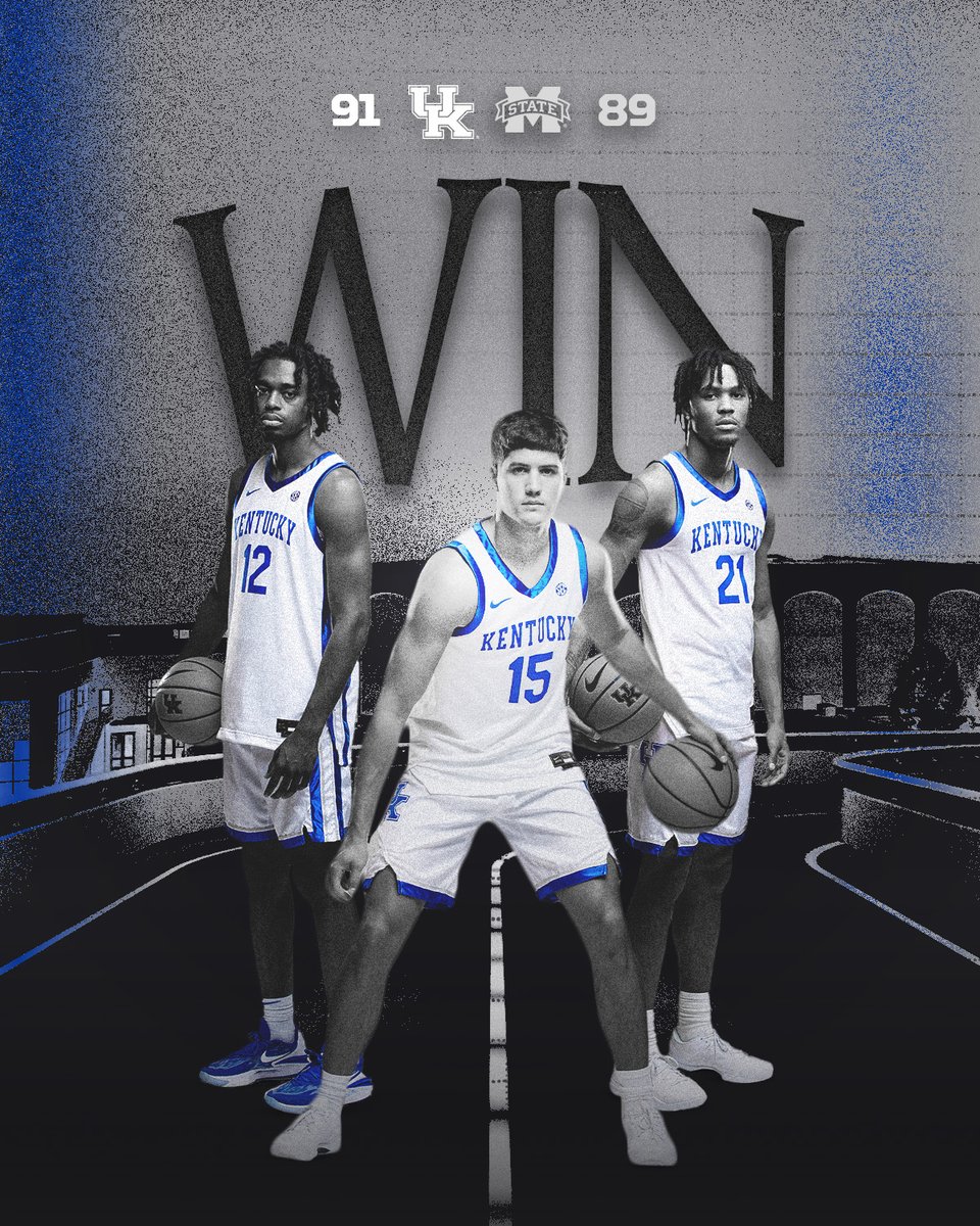 KentuckyMBB's tweet photo. Road dub. #GoBigBlue https://t.co/cMSn7UCr5W