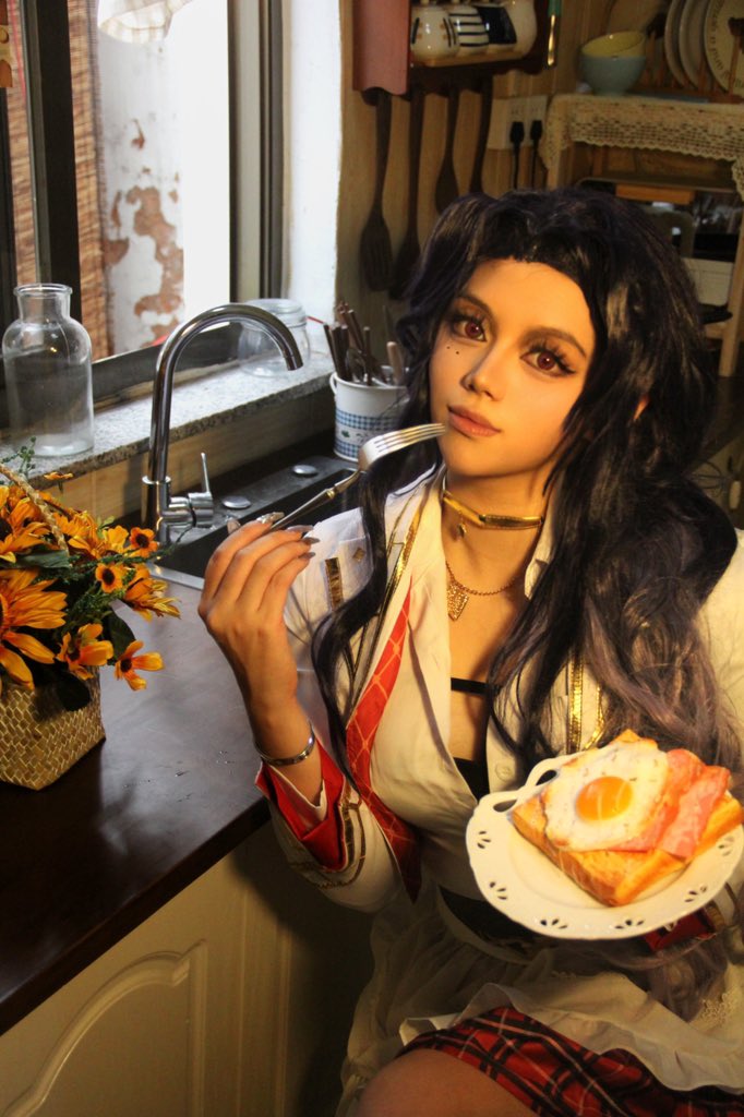 Thetisoo7's tweet photo. 🍳🥞🧀🥨🥖🍞🥯🥐
#ScarleYonaguni
#Scarlecosplay
#ScarleArt https://t.co/Q204ZdEbpE