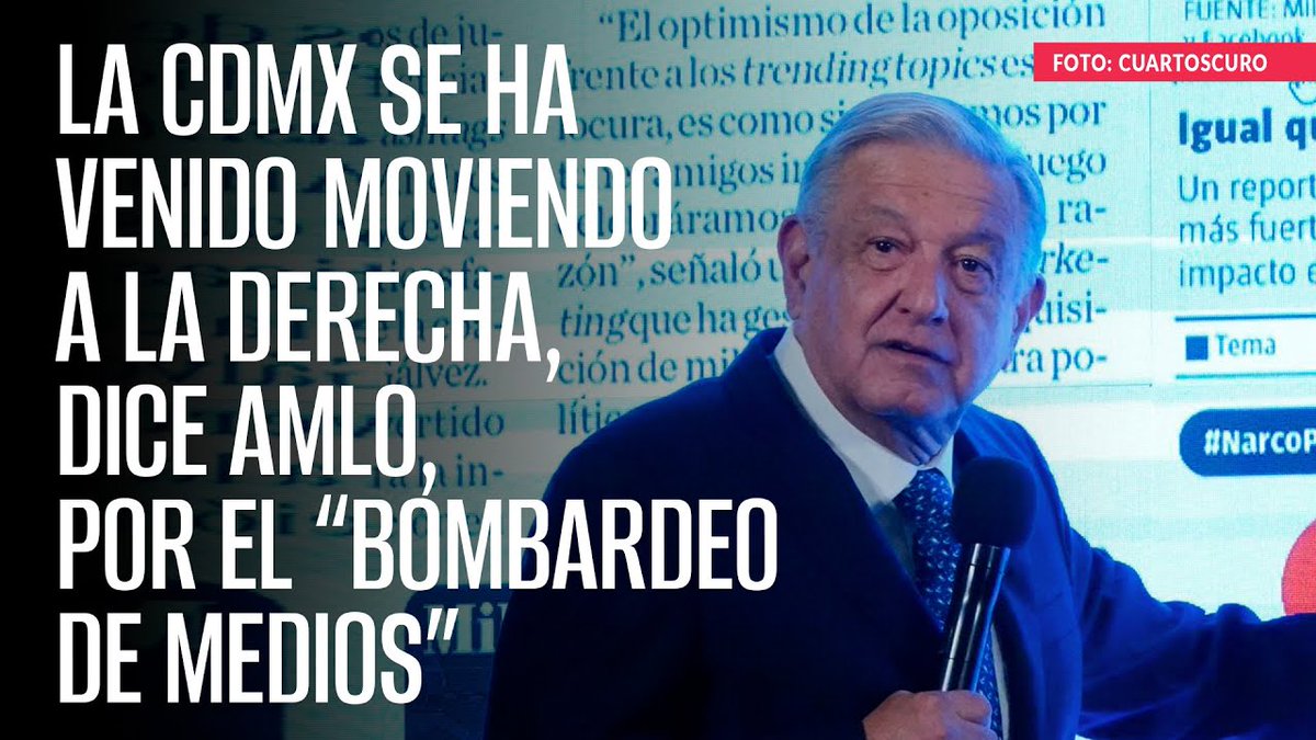 SinEmbargoMX's tweet photo. “Bots tumban gobiernos”, la CdMx se ha venido moviendo a la derecha, dice AMLO https://t.co/ltiMkYVJbd https://t.co/0bivslbQbu