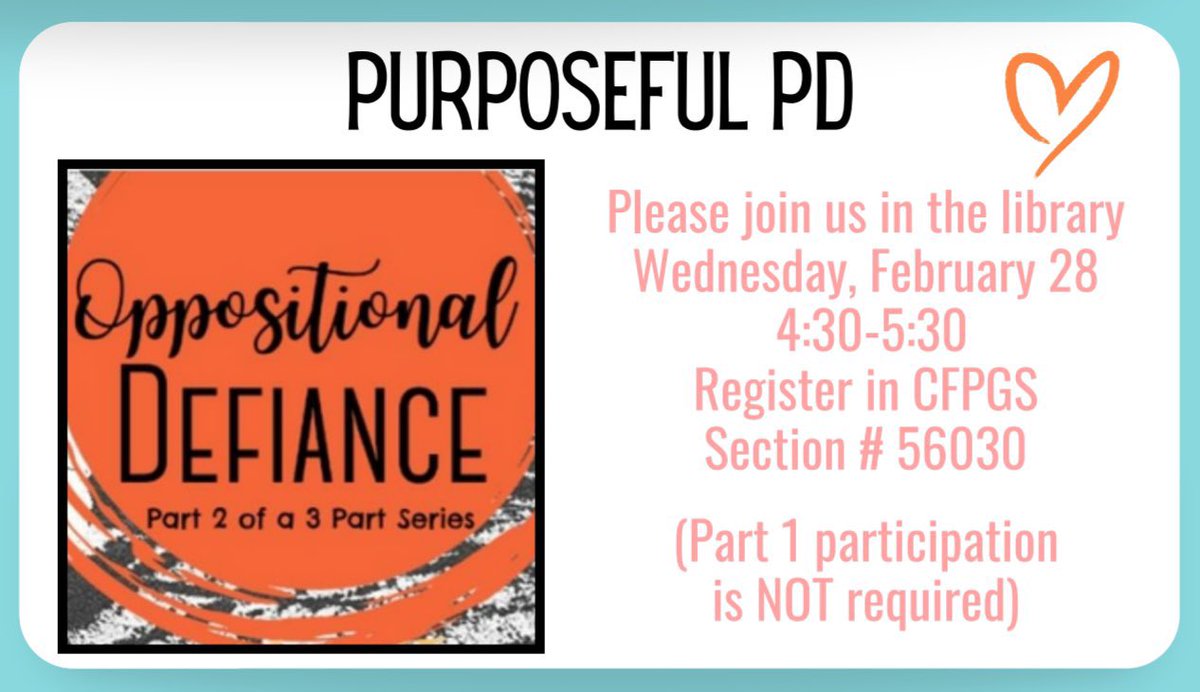 #MightyTigers check out ODD part 2 tomorrow @ 4:30 in the library! #KirkCan #WatchUsGrow @KirkElementary #purposefulPD #strategies #tools