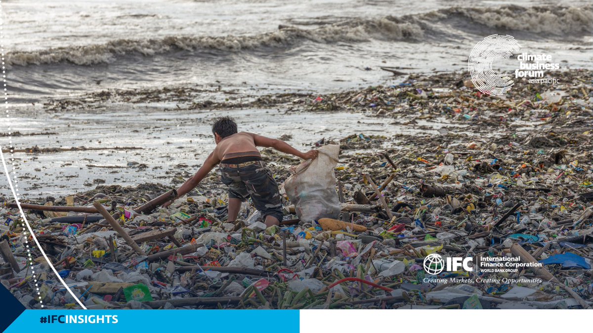 🚮Trash to Cash 💵 In our latest #IFCinsights story, we explore innovative financial solutions to the marine plastics crisis in East Asia and the Pacific. Learn more: wrld.bg/BVfS50QInui #IFCinsights #ClimateBusinessForum24 #HKGreenWeek