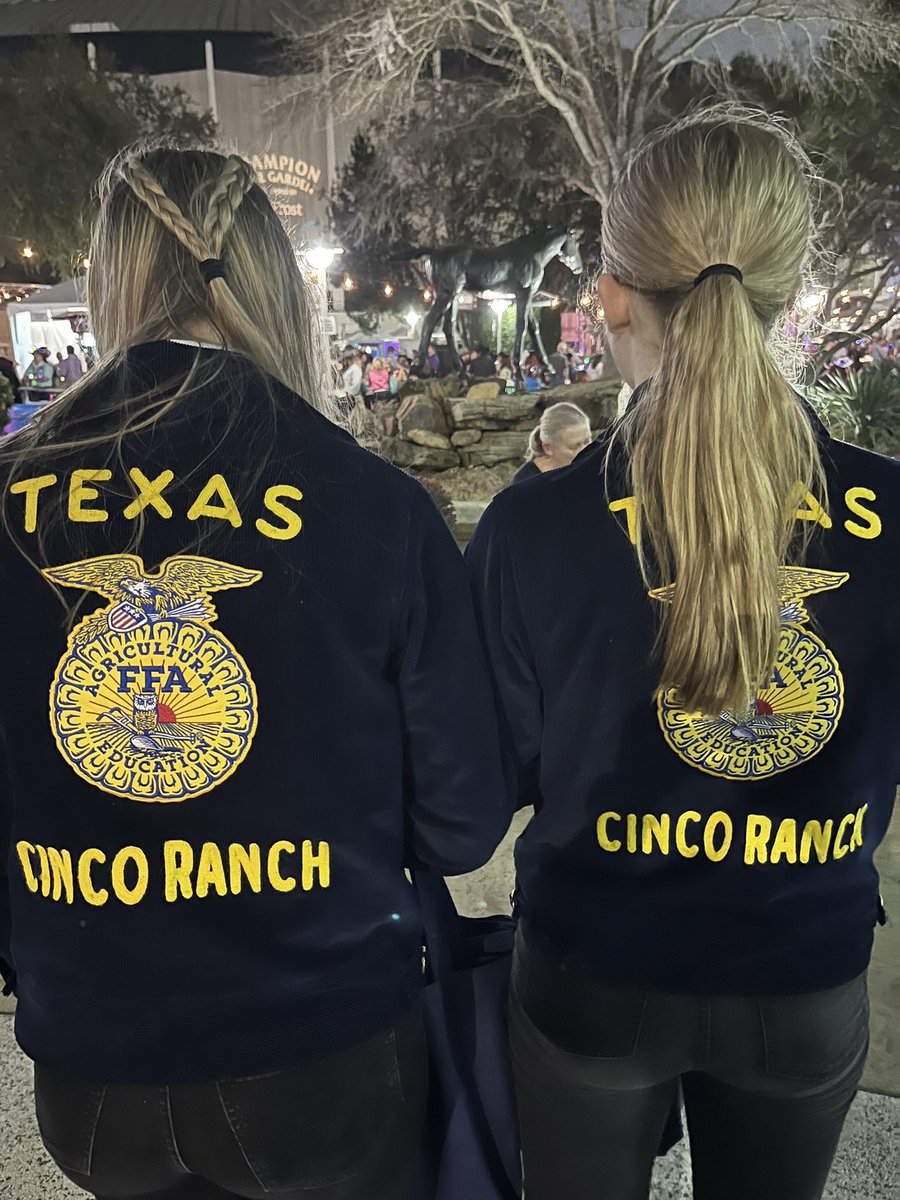 Opening night at @RODEOHOUSTON and I was proud to support the @katyisd @CincoRanch_FFA chapter by purchasing a souvenir program. Keep leading the way, ladies!