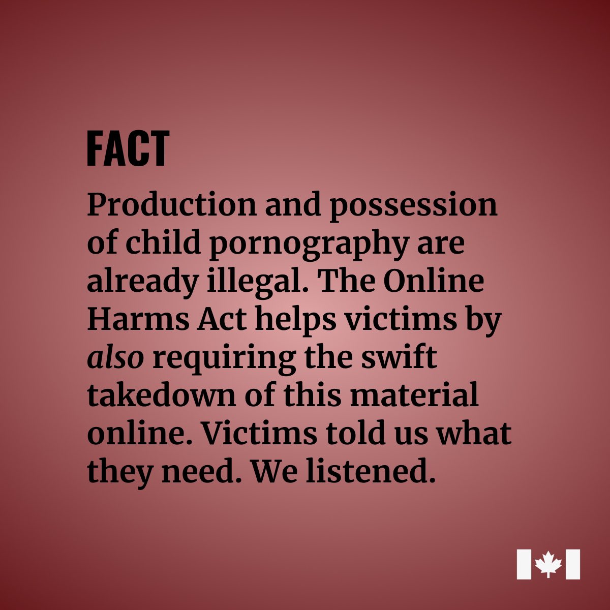 The Online Harms Act was tabled under 24 hours ago and the CPC is already misleading Canadians. Concerned parents and grandparents know that the status quo isn't working. The Online Harms Act will hold online platforms accountable so that we can #ProtectKidsOnline.