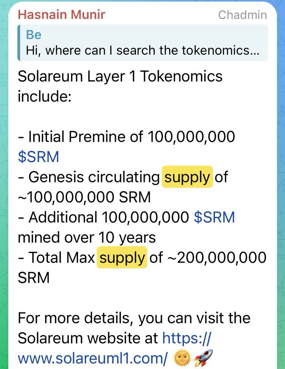 cryptocrunj's tweet image. Corey MacMichael is the CEO and call himself the lead architect of $SRM. Tell me how these tokenomics aren’t a train wreck waiting to happen.
🔥Circulating supply increase every year by 10M
🔥Payments of $10K/ week to execs + influencers
🔥They already own about 50% supply