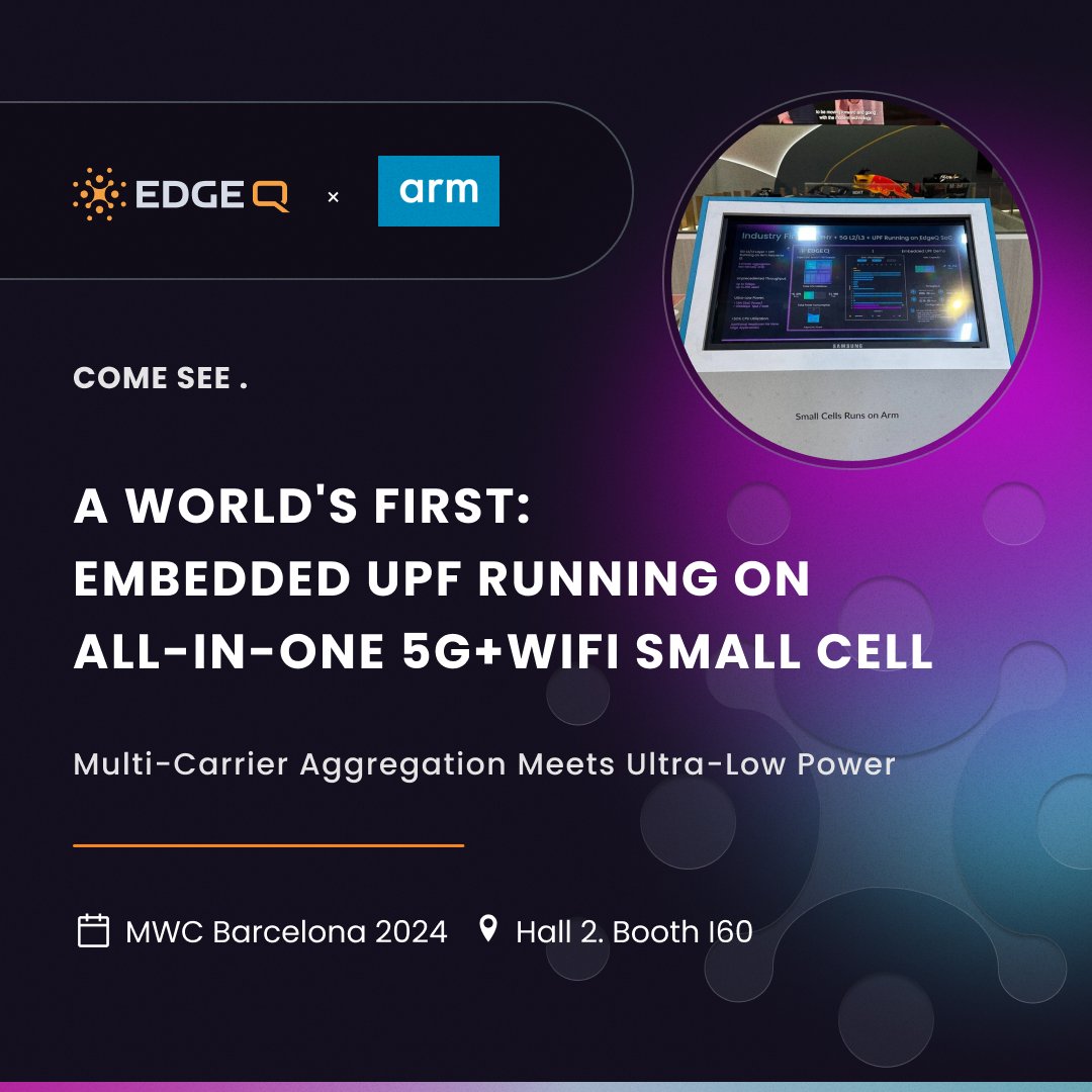 Celebrate innovation and the future of connectivity with EdgeQ and Arm at #MWCBarcelona.