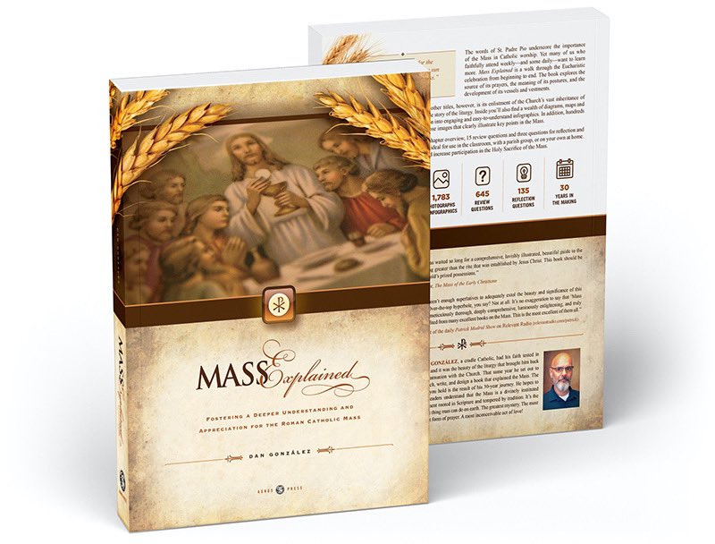 patrickmadrid's tweet image. ‘THE MASS EXPLAINED’ IS AWESOME
“Jaw-droppingly good! There aren’t enough superlatives to adequately extol the beauty and significance of this new book. Over-the-top hyperbole, you say? Not at all. It’s no exaggeration to say that ‘Mass Explained’ is richly beautiful,