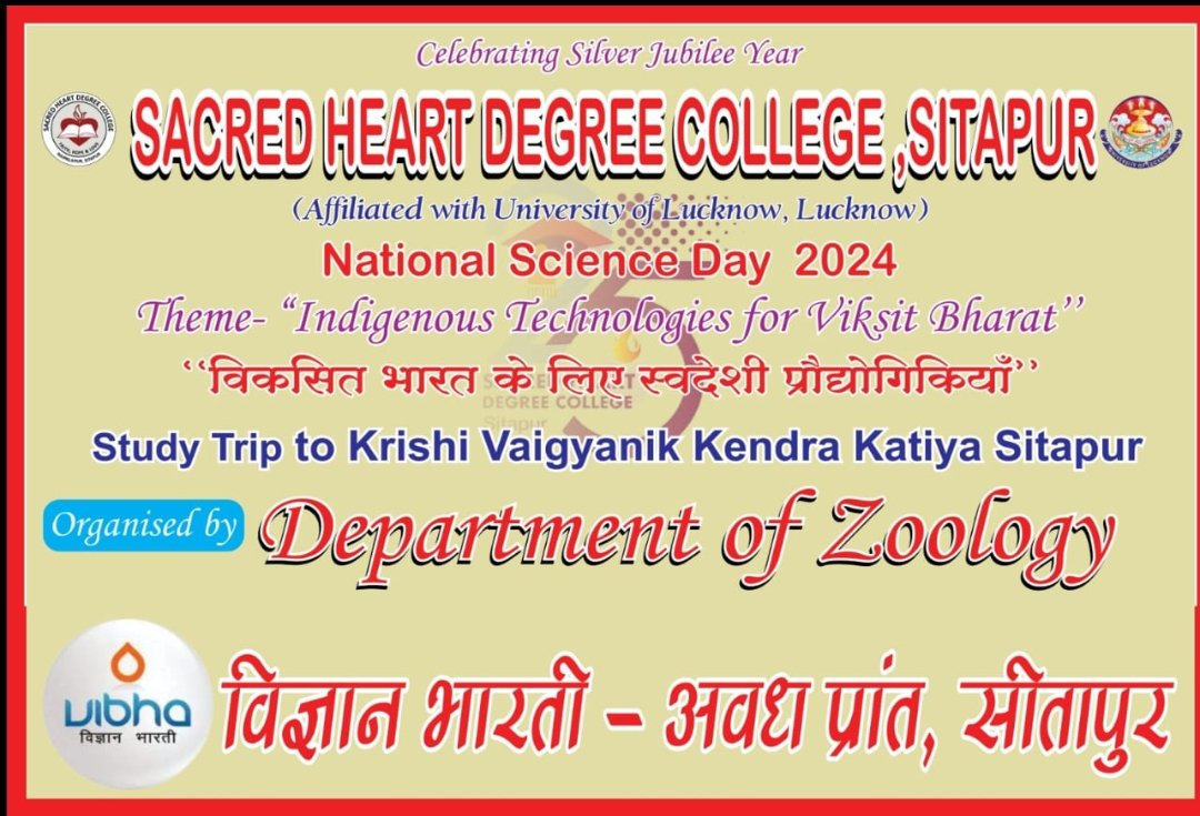 Today on the occasion of #NationalScienceDay <a href="/vibhaawadh/">Vigyan Bharti Uttar Pradesh</a> is organising various scientific events and outreach activities for Science dissemination among common masses, students in collaboration with several Colleges, Universities and Research Institutes in Avadh Prant. 
<a href="/lkouniv/">University of Lucknow</a>
