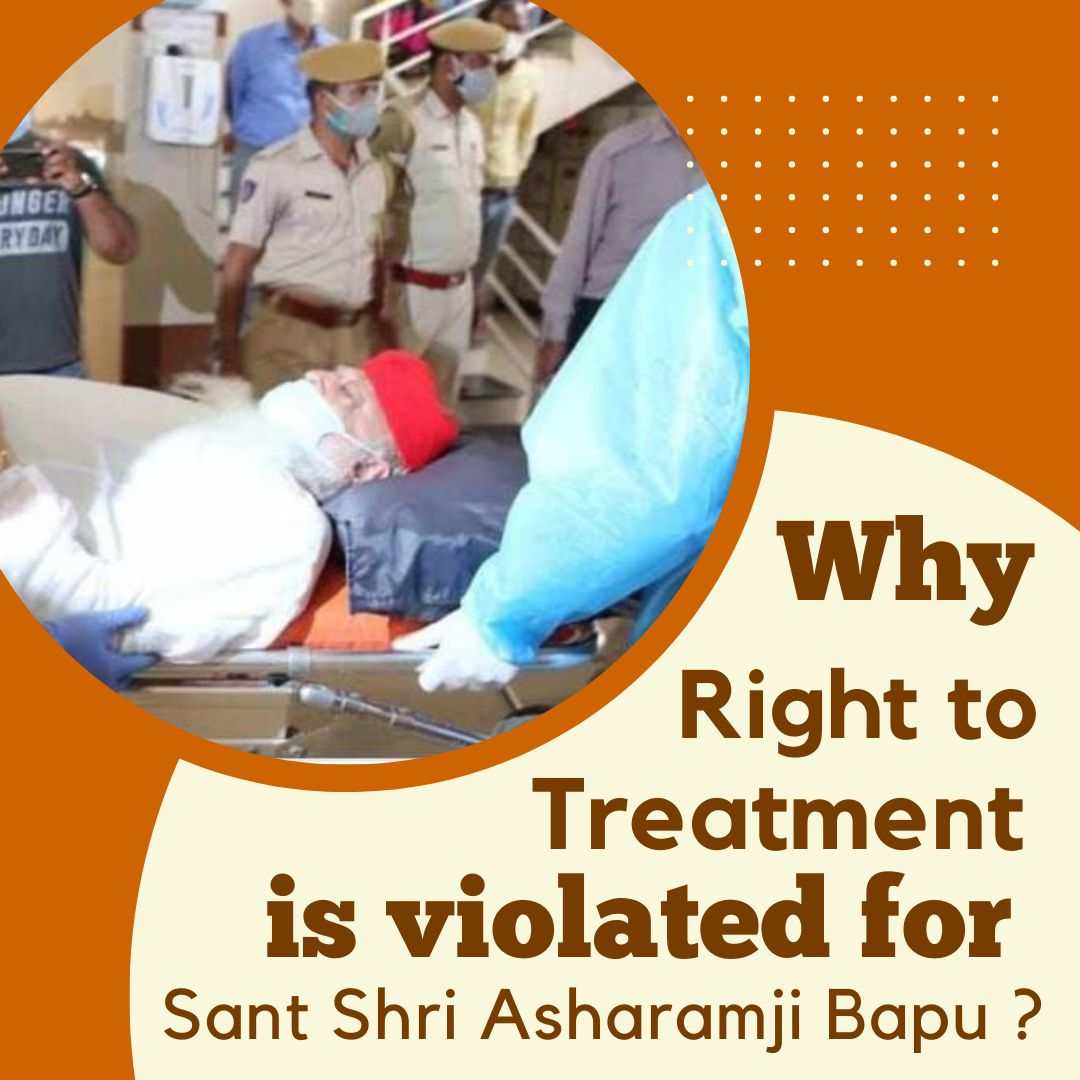 akm_anism's tweet photo. Public demands urgent medical  for Asharamji Bapu as He is 86+ years and suffering from various ailments. Bapuji is not provided the treatment which He has has been demanding i.e. Ayurvedic treatment 
Why right to treatment is violated? 
#PrioritizeHealth https://t.co/kJrq9IpG5Z