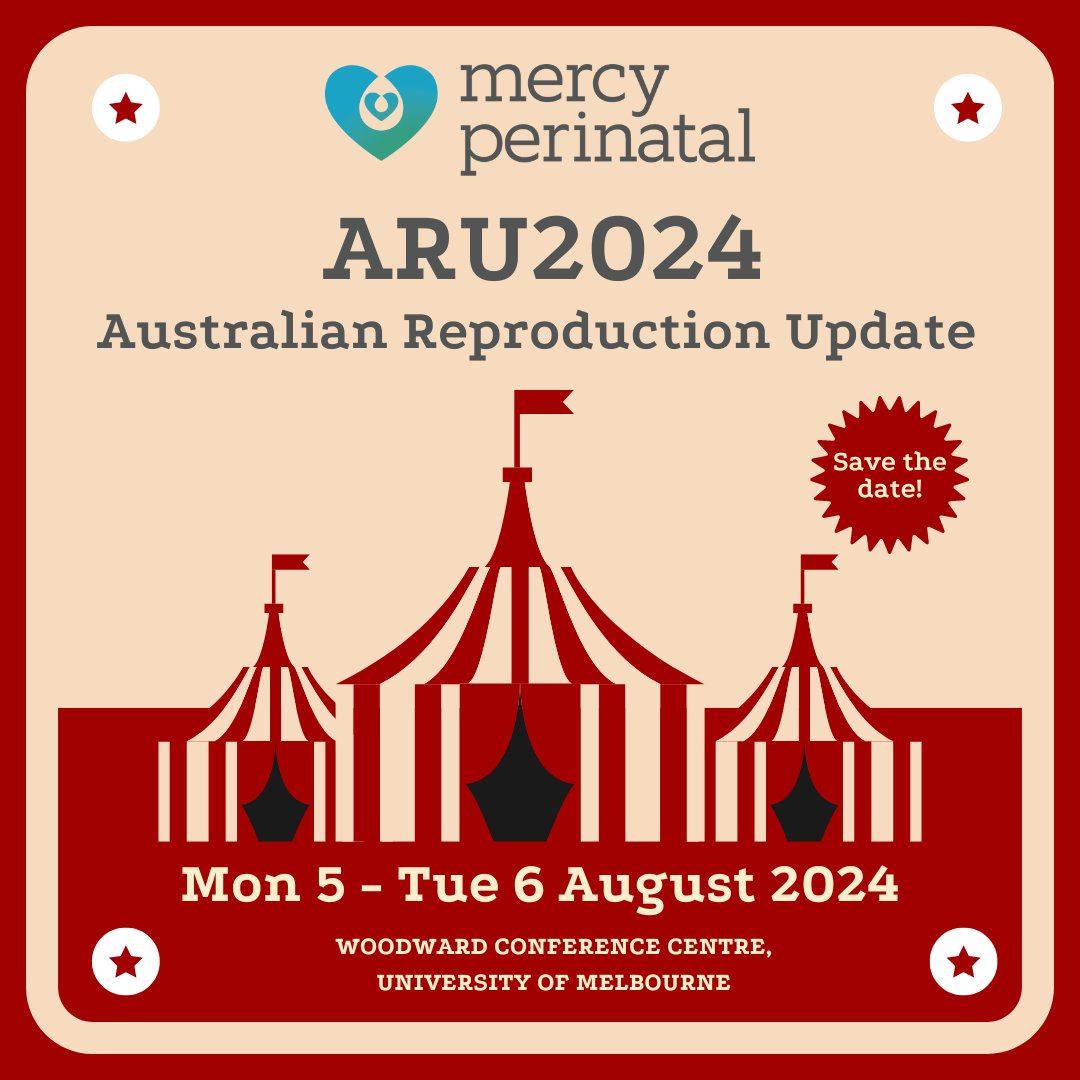 We are so excited to announce the dates for the 2024 Australian Reproduction Update #ARU2024! On Monday 5th and Tuesday 6th August, Mercy Perinatal will be hosting a two-day educational conference for clinicians and scientists working in reproductive biology. Each year, we have…