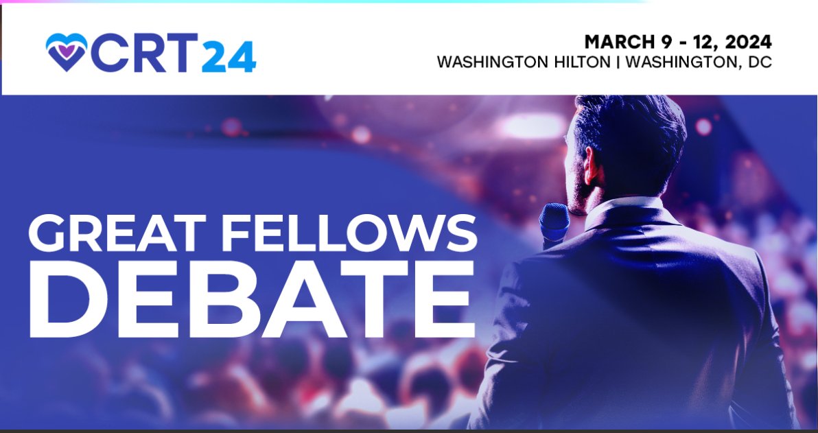 Anand M Krishnan (@iamandkrish) on Twitter photo Don't forget to catch the first Great Fellows Debate at CRT 2024!! Multiple topics with stimulating discussions on either side! #CRT2024 <a href="/HashimHayder/">Hayder Hashim</a> <a href="/AbbottNews/">Abbott</a> <a href="/Philips/">Philips</a> <a href="/CRT_meeting/">CRT Meeting</a> Don't forget to catch the first Great Fellows Debate at CRT 2024!! Multiple topics with stimulating discussions on either side! #CRT2024 <a href="/HashimHayder/">Hayder Hashim</a> <a href="/AbbottNews/">Abbott</a> <a href="/Philips/">Philips</a> <a href="/CRT_meeting/">CRT Meeting</a>