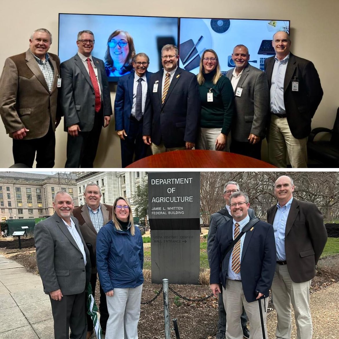 The NARRU board of directors had a very good meeting with Dr. Manjit Misra, Director of @USDA_NIFA today in Washington D.C. before their annual winter board meeting.  #NIFAimpacts