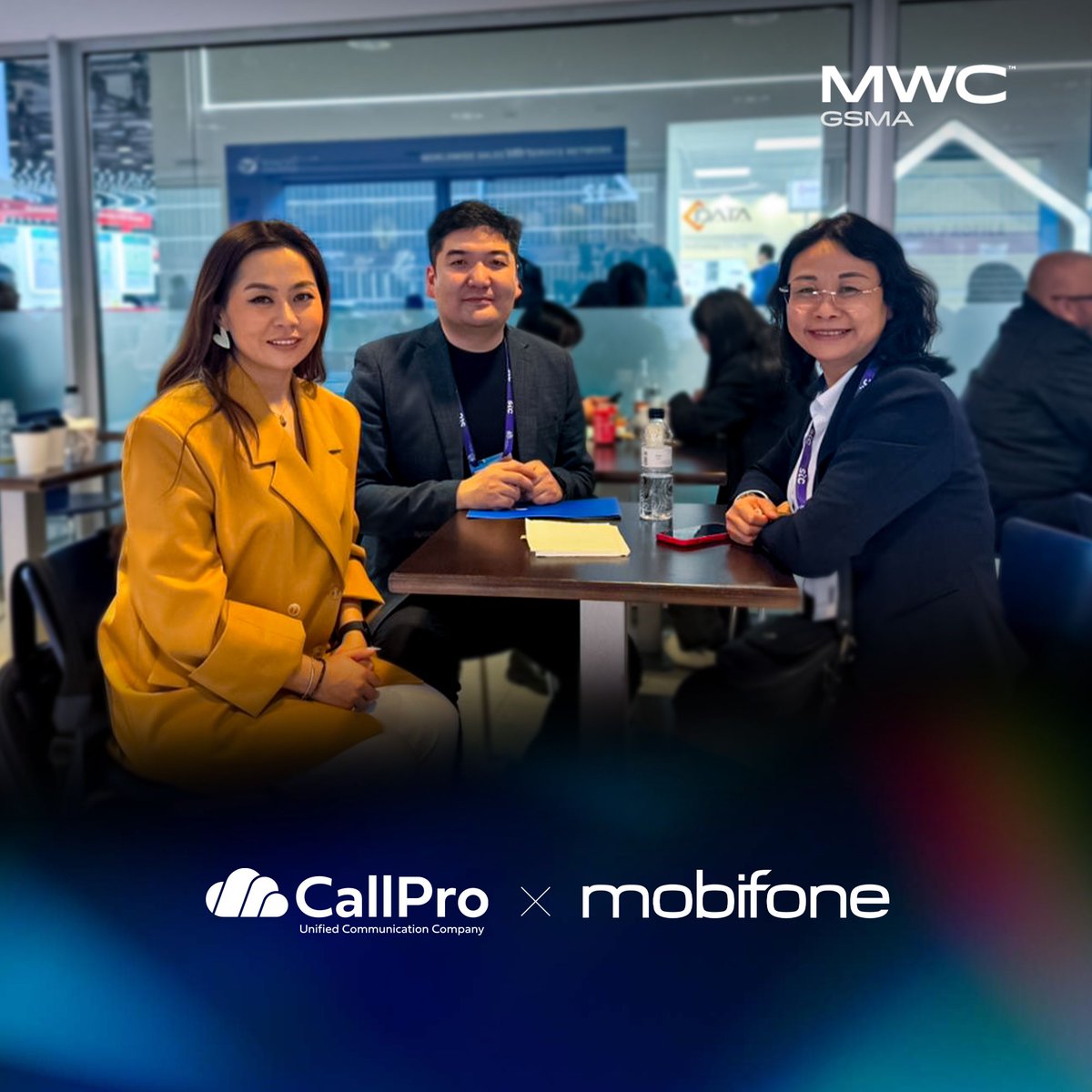 CallProMN's tweet photo. Вьетнам улсын 2 дахь том оператор компани болох MobiFone компанитай КоллПро ХХК B2B болон B2C шийдлүүдээрээ хамтран ажиллахаар боллоо.

#MWC2024 #CallPro #Mobifone https://t.co/Sd5pRnOln5