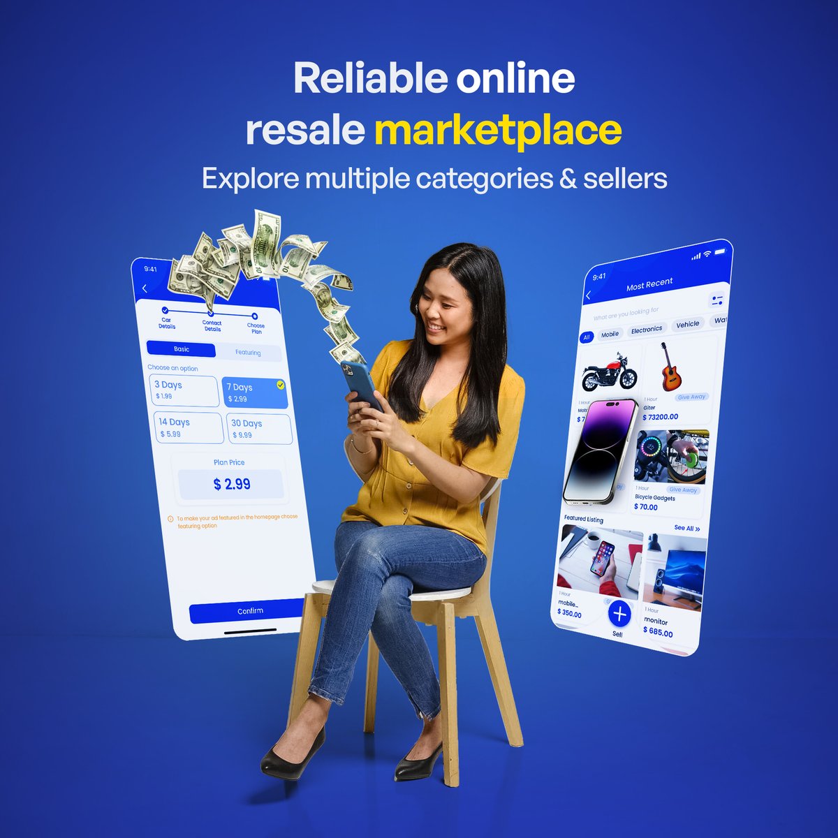 Beeda_Mega_App's tweet photo. Looking for a reliable online #resale #marketplace with a variety of #product categories?
Check out #Classiflip to find pre-owned watches, gadgets, computer accessories, and vehicles.
Learn more at: https://t.co/HlgVGjOgf3
#buyandsell #Beeda #MegaApp #everythingmegaapp https://t.co/KpCBCSgcUO