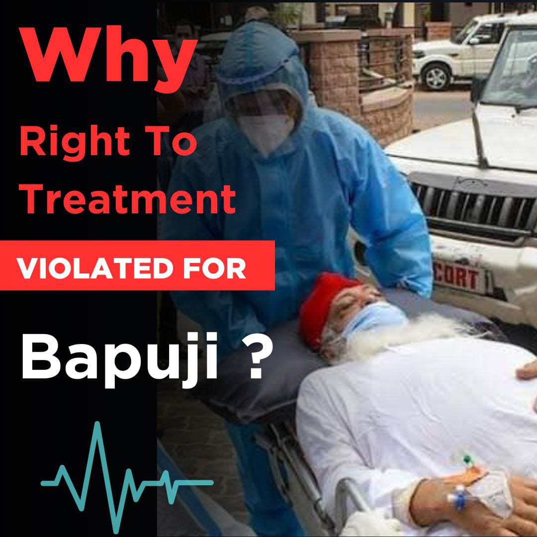 DigvijayThora11's tweet photo. Innocent Sant Shri Asharamji Bapu's health condition is worriable, due to Judiciary n Govt's forcible allopathic treatment, Why so rigid in not allowing ayurvedic treatment⁉️
Government Take Action and give bail for Urgent Care
#PrioritizeHealth https://t.co/OoKDfzOTM1