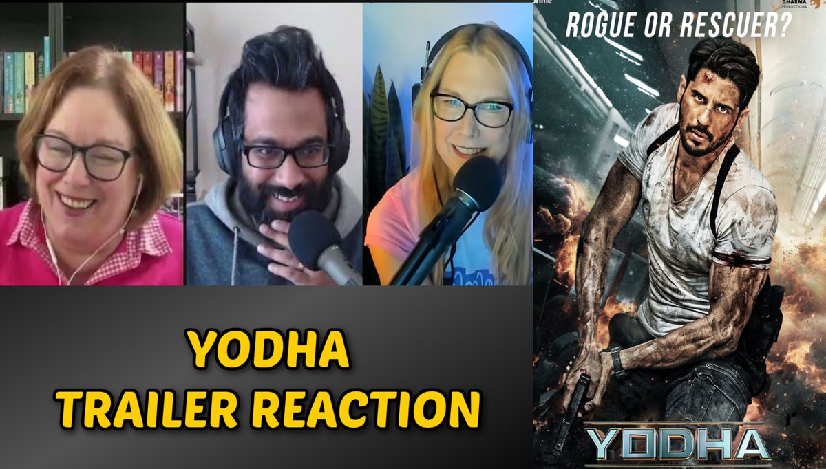 Pardesi Reviews (@pardesiyt) on Twitter photo #Yodha Teaser looks amazing! <a href="/SidMalhotra/">Sidharth Malhotra</a> excels at these action movies.
Kathy of <a href="/CinemondoPod/">CinemondoPodcast</a> and Amit of <a href="/d54pod/">D54</a> join me for a reaction to the teaser and poster drop!
youtu.be/aUn_Vr-WxAo #Yodha Teaser looks amazing! <a href="/SidMalhotra/">Sidharth Malhotra</a> excels at these action movies.
Kathy of <a href="/CinemondoPod/">CinemondoPodcast</a> and Amit of <a href="/d54pod/">D54</a> join me for a reaction to the teaser and poster drop!
youtu.be/aUn_Vr-WxAo