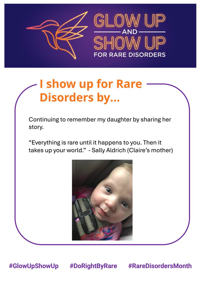 GeneticsOtago's tweet photo. GO ambassador, Sally Aldrich is Showing Up for her daughter Claire who was taken too soon by a Rare Disorder. Watch Claire’s story here: https://t.co/awn0geRPPP
#GlowUpShowUp #DoRightByRare #DoRightByClaire https://t.co/JjCpwGsuRO