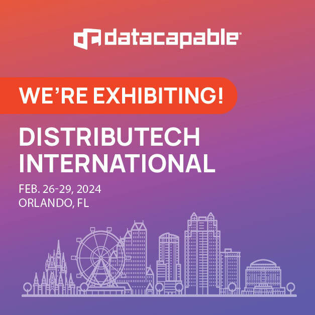 DataCapable's tweet image. Exciting news! 🌟 Join us today at DistribuTECH 2024 in Orlando, Florida! Swing by booth #2942 to connect with our team. We're excited to meet you all. Don't miss out!
#DistribuTECH2024 #DistribuTECH #DataCapable