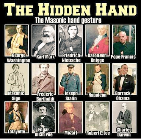 THE HIDDEN HAND (OCCULT) =

THE MASTER OF THE 2ND VEIL (highest ranks) in the SATANIC #MASONIC CULT.

ACADEMICS are SATANISTS TOO. 😈

#CELEBRITIES below make
THE 6 (666=LUCIFER)

OVER THE RIGHT EYE = SUN EYE OF HORUS;

OVER THE LEFT = MOON EYE OF HORUS

#Evil #SoldTheirSouls 🙏🏼