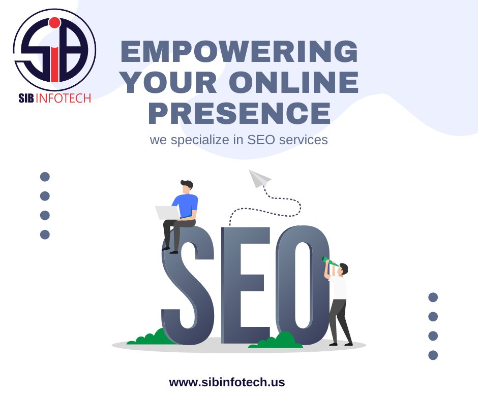 Empowering your online presence, we specialize in SEO services, crafting tailored strategies to elevate your website's visibility. #SEO #seoexpert #sibinfotech #business #onlinepresence #onlinebrand #seoservices #SEOServicesCompany #SEOServicesIndia #irtazabilal