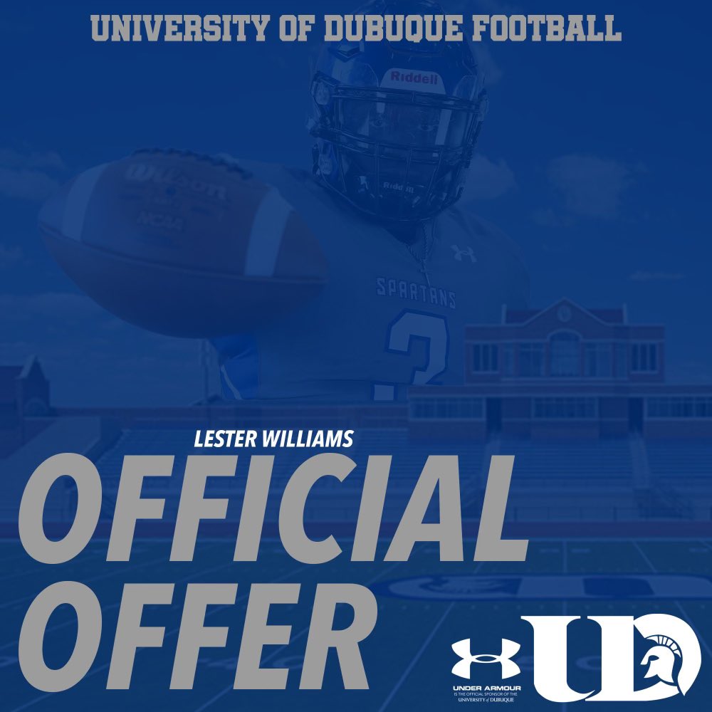 #AGTG Enjoyed getting to tour <a href="/DubuqueFootball/">Spartan Football</a> amazing campus and was blessed to receive an offer from <a href="/Coach_DDettloff/">Coach Dettloff</a> to be a Spartan! 
<a href="/Coachrobmarler/">Rob Marler</a> <a href="/JMarkG1962/">Jeff Gardenour</a> 
<a href="/larryblustein/">Blustein Recruiting</a> <a href="/LMRamsFootball/">Lake Mary Football</a>