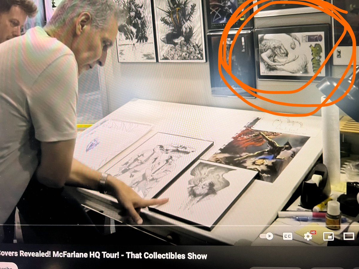 WAYSHAK's tweet image. My Violator drawing makes a guest appearance as a background character in The McFarlane Cinematic Universe.  

#wayshak #violator #spawn