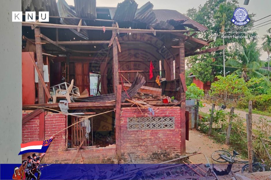 The Karen National Union (KNU) on Tuesday said Myanmar’s junta daily bombs Kawkareik, where resistance forces have seized about 60 percent of the town. (Photo: KNU)
#whatshappeninginmyanmar