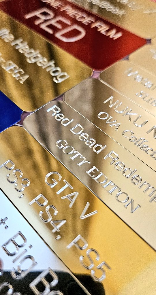 RetroFramesCo's tweet image. Plaques for framed games and a few anime frames!

Thank you, everyone, for the continued support 😊

We have something BIG coming this week you won&apos;t want to miss!!

#framedgame #frameart #gamer #gaming