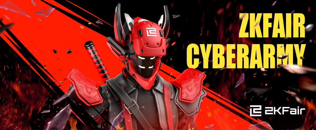 👀Introduce <a href="/ZKFCommunity/">ZKFair Community</a> PFP - CyberArmy WL campaign on @IntractCampaign!! The event will begin in 12 hours and will last for 2 days. 

WL Mint Price: 1 USDC.

👨‍👨‍👦‍👦 Join now: intract.io/quest/65dd95e0…
